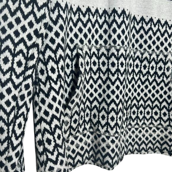 Talbots Size S Cotton Mockneck Stripe Fair Isle Half Zip Pullover Sweater - Picture 6 of 11